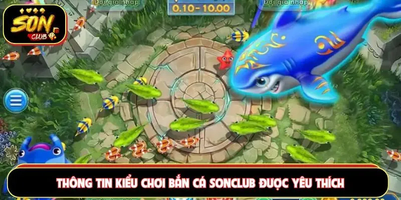 Thông tin kiểu chơi bắn cá Sonclub được yêu thích